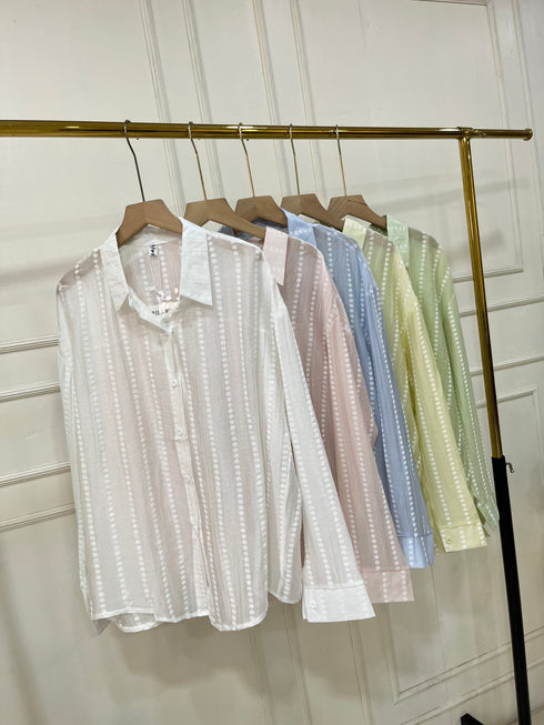 Summer Embroidered Transparent Shirts